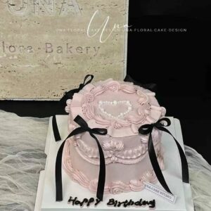 ribbon piped flowers