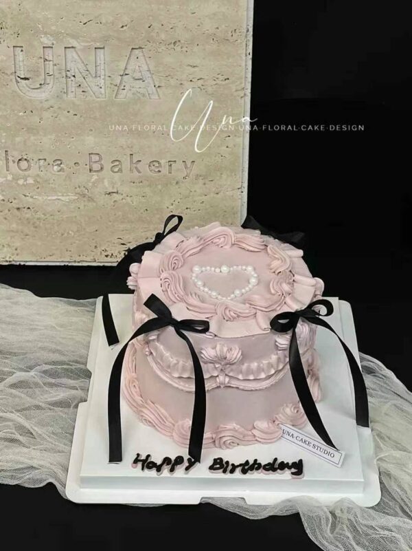 ribbon piped flowers