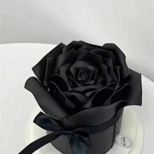 black rose petals