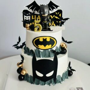 Two-tier Batman Cake