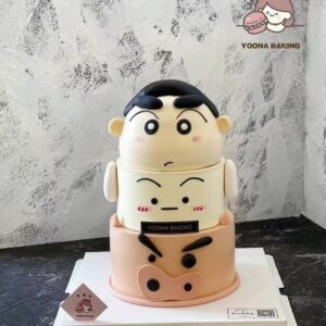 Three-Tier Crayon Shin-Chan Cake