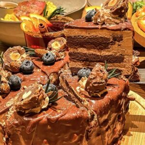 Ferrero Hazelnut Dark Chocolate Slice Cake