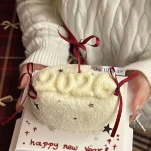 Fuzzy New Year Cake