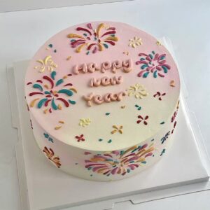 Fireworks New Year Cake