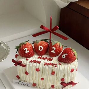 Rectangular New Year Cake