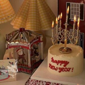 Candlestick New Year Cake