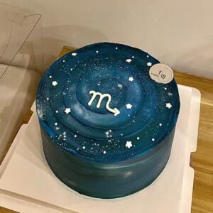 Scorpio Star Chart Cake 1