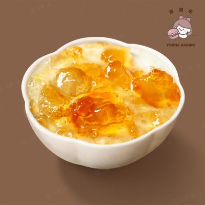 桃胶炖奶