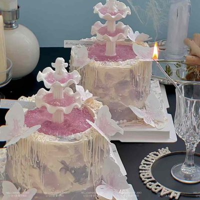 紫色许愿池 purple wishing well